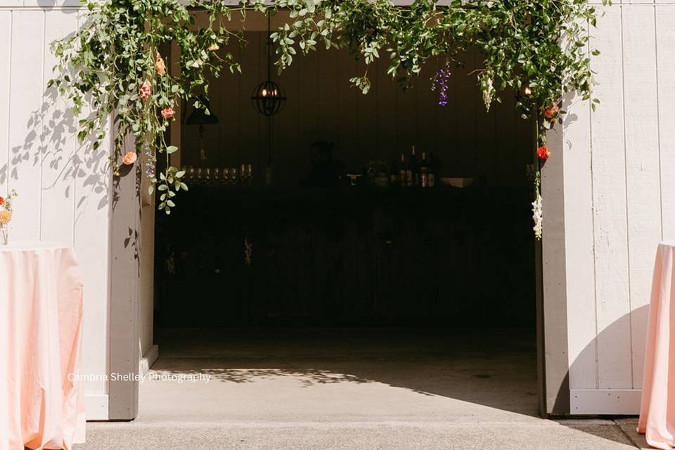 Walkway through the venue