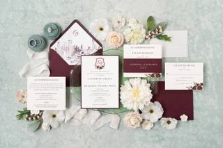 Paper Rose Invitation