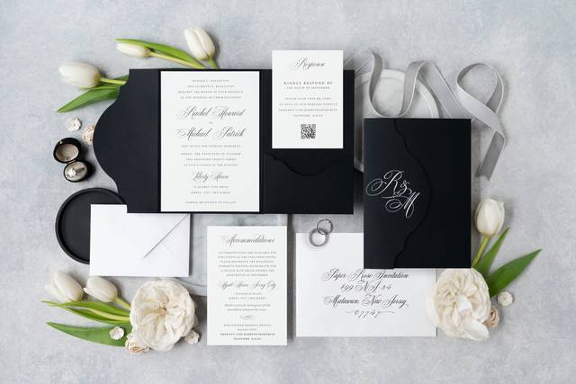Black and White Custom Pocket
