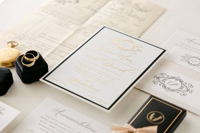 Paper Rose Invitation & Design