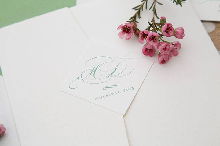 Paper Rose Invitation & Design