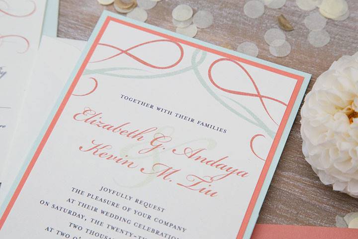 Pink invitations