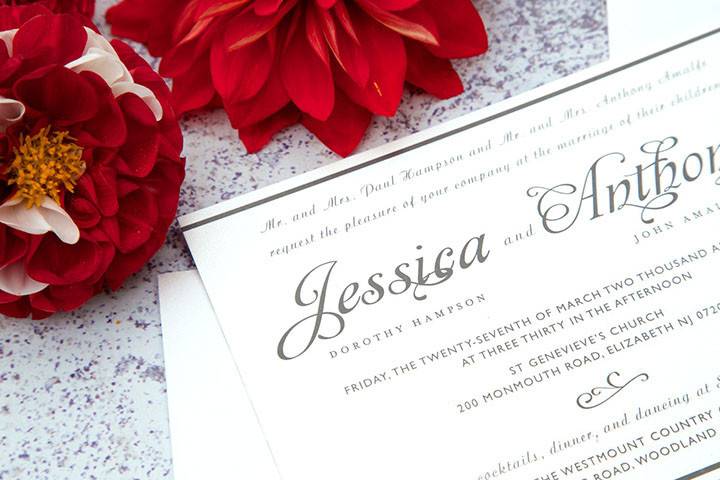 Paper Rose Invitation & Design