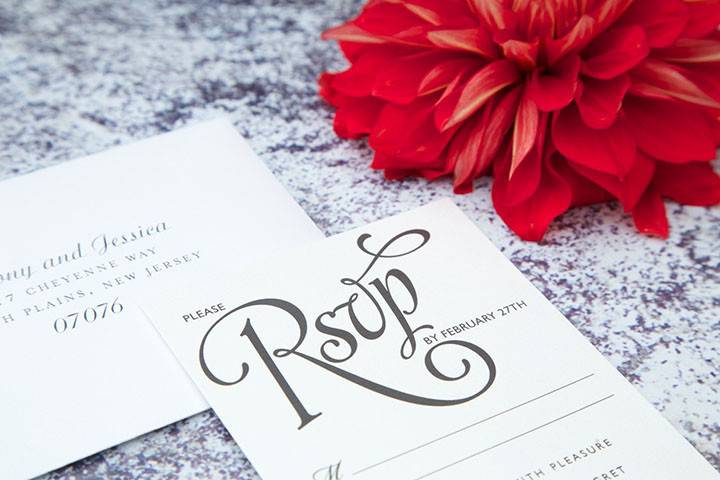 Paper Rose Invitation & Design