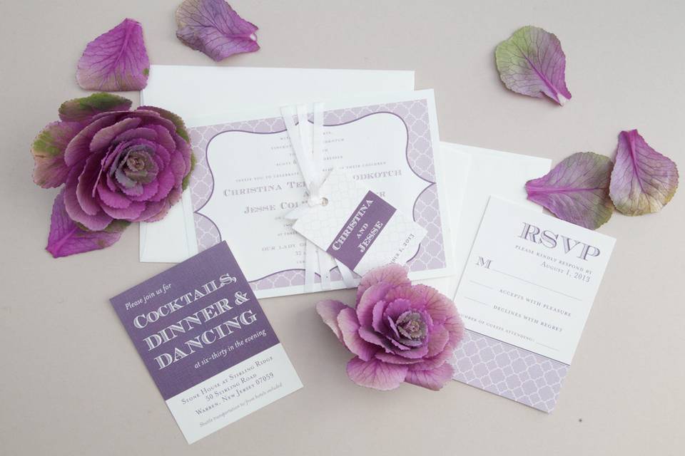 Paper Rose Invitation & Design