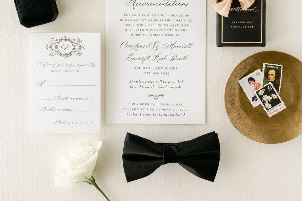 Paper Rose Invitation & Design