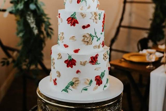 Palette knife florals