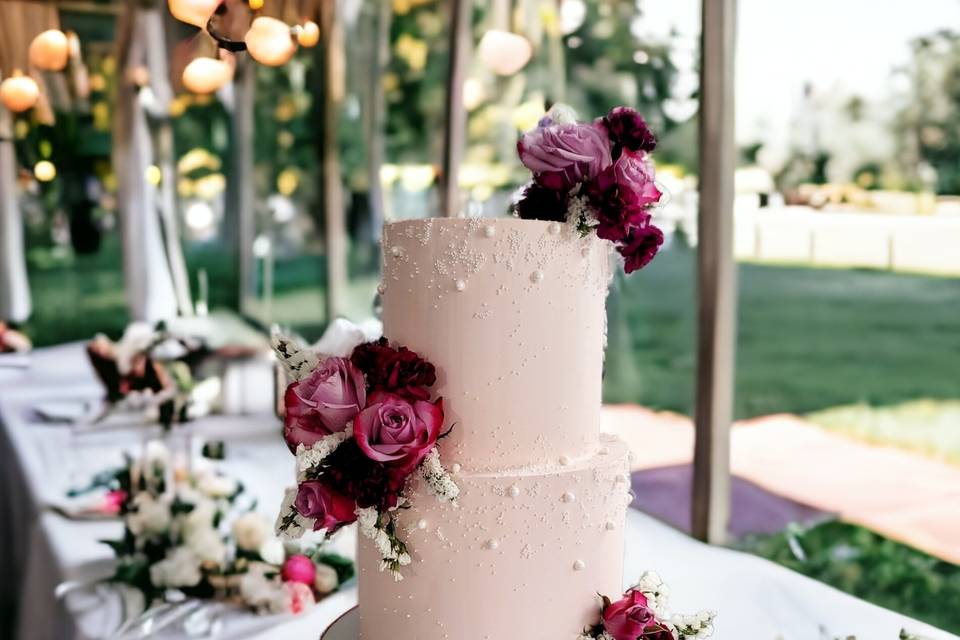 Micro wedding cake