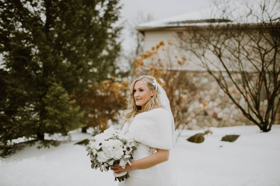 The bride awaits