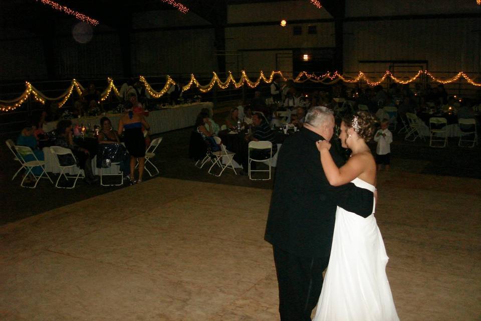 Bride dancing