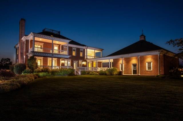 Courtyard at night