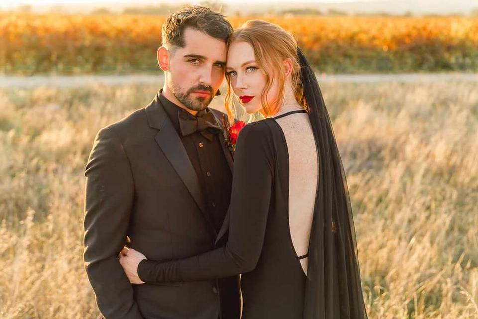 Maddie & Garret's Goth Wedding