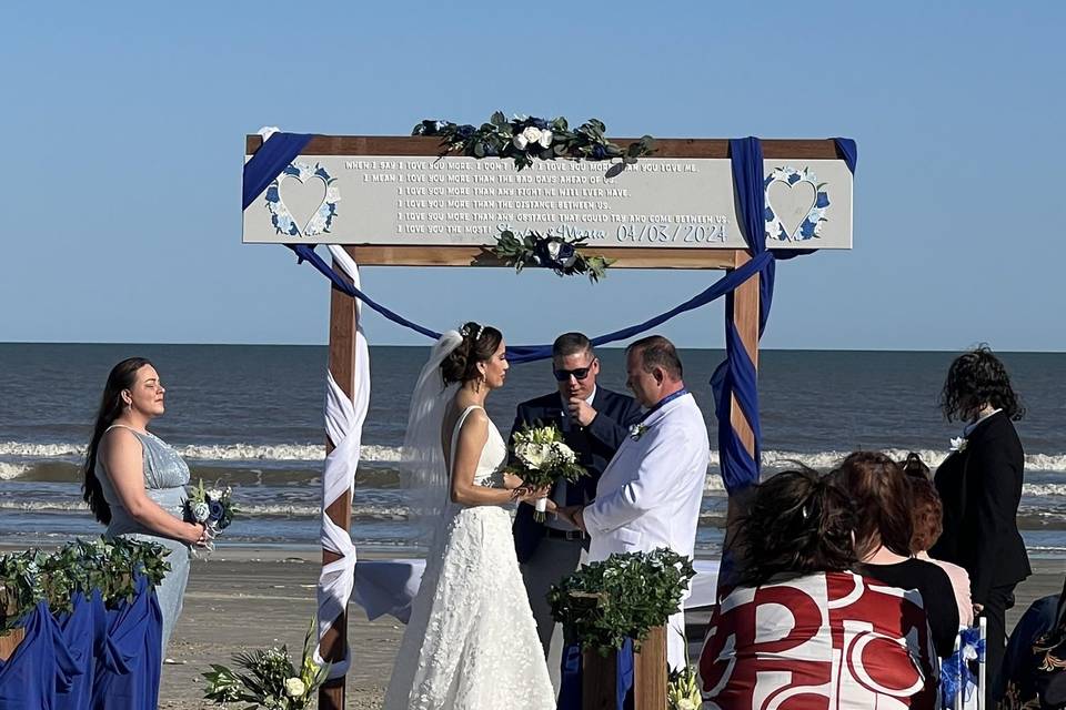 Beautiful beach wedding