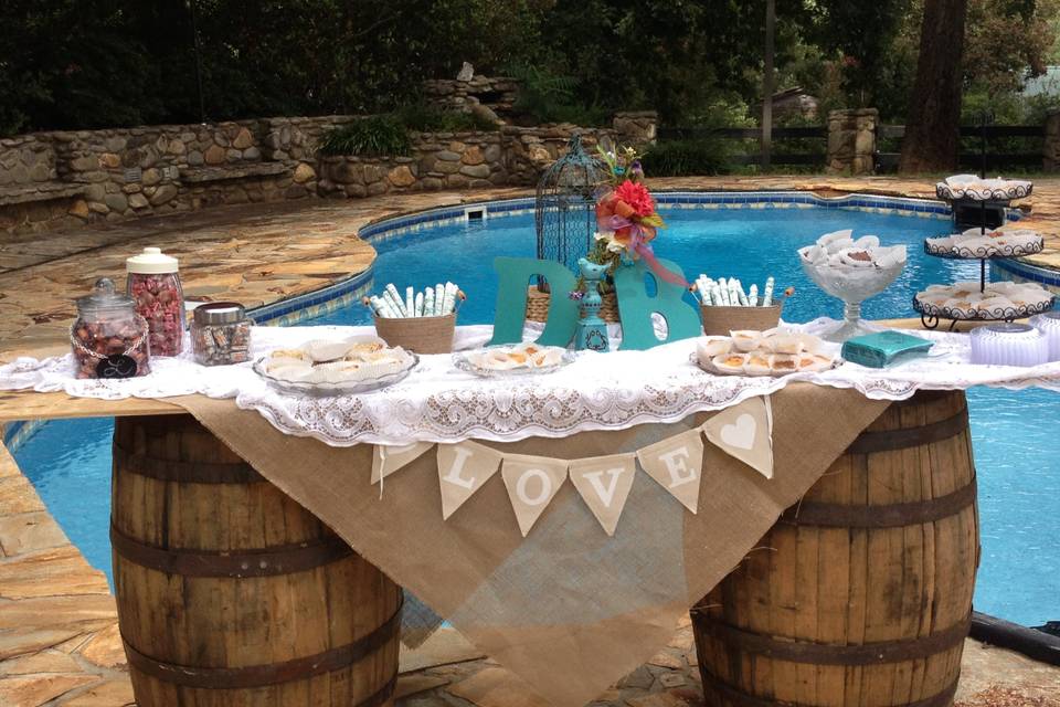 Pool by the lodge