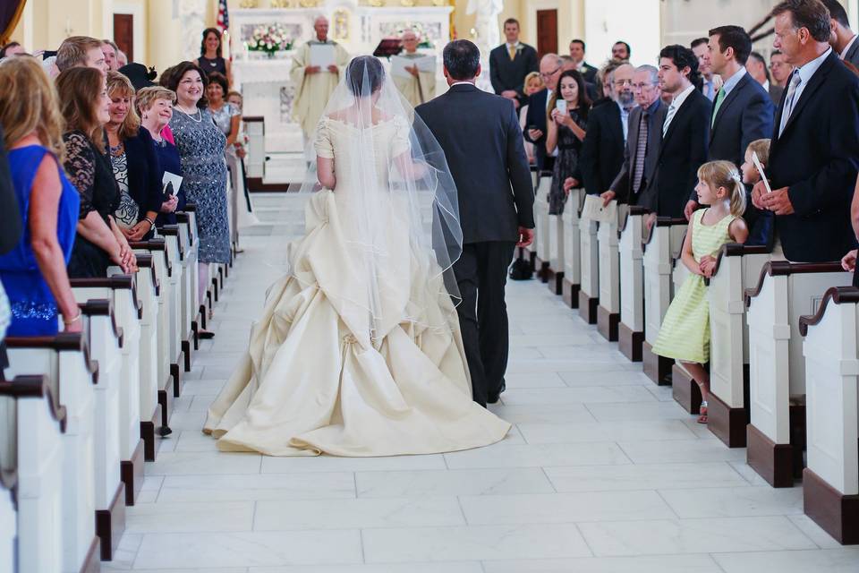 Walking down the aisle