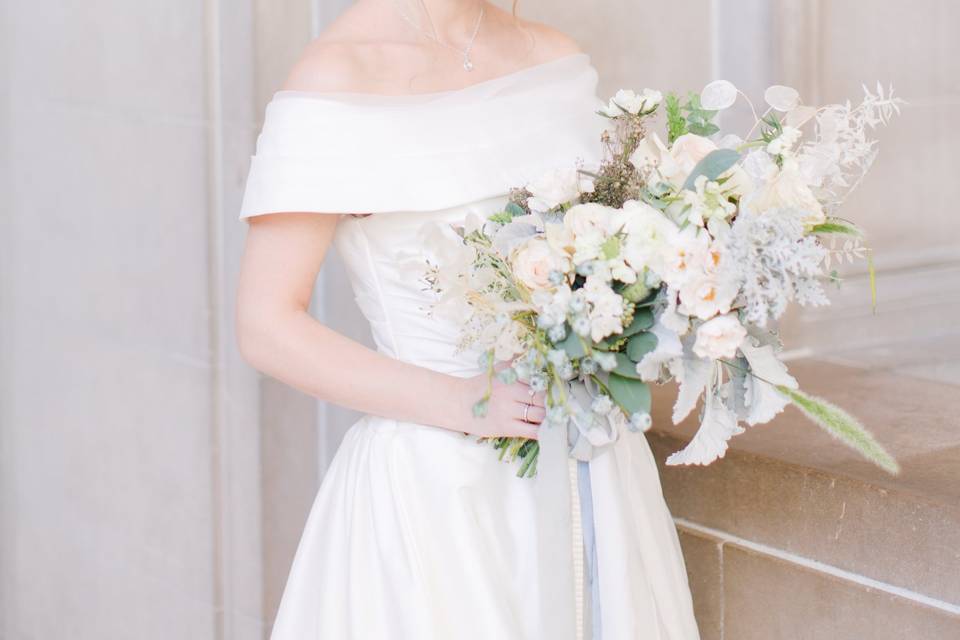 Bride and bridesmaids