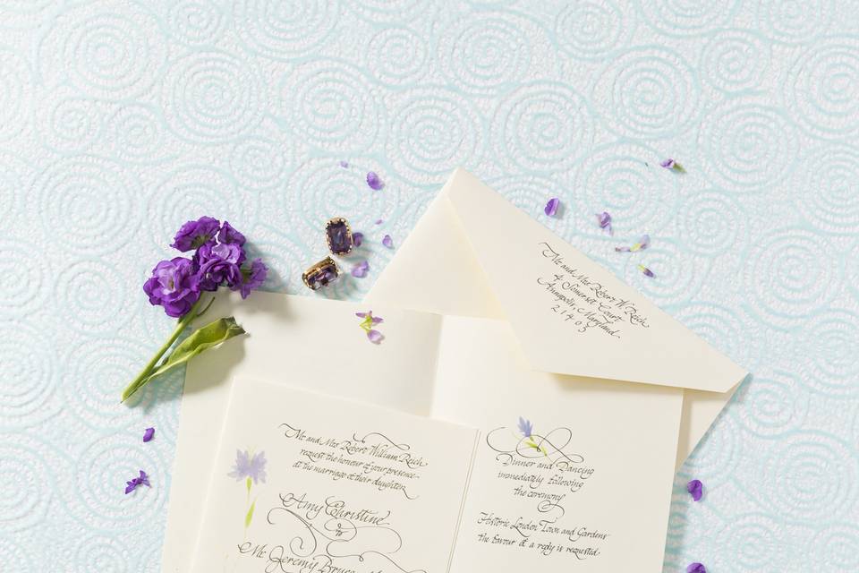 Custom Wedding Invitation with