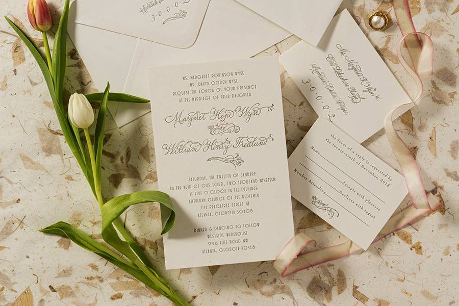 Custom Wedding Invitation & Cu