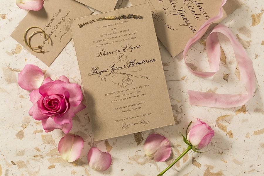 Custom Wedding Invittion Suite