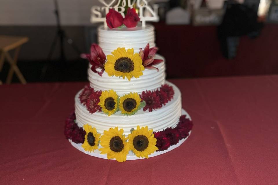 Wedding Cake Decorated by Us