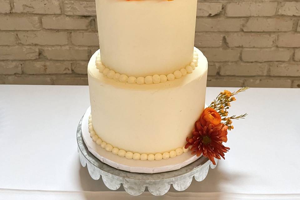 Small 2 tier Fall Cake