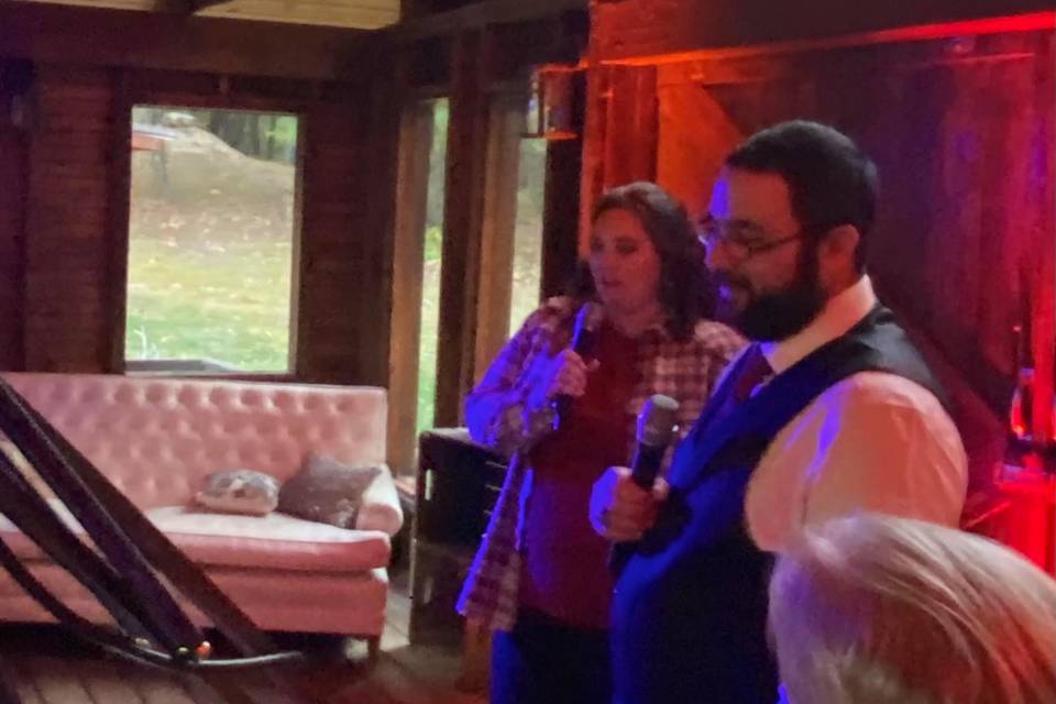 Bride & groom Karaoke