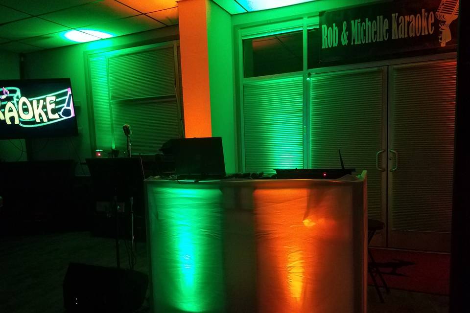 Our Booth with Lights