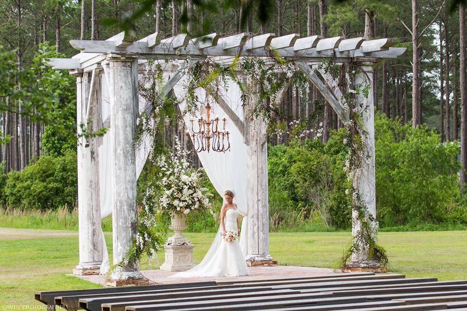 Bride at the altar