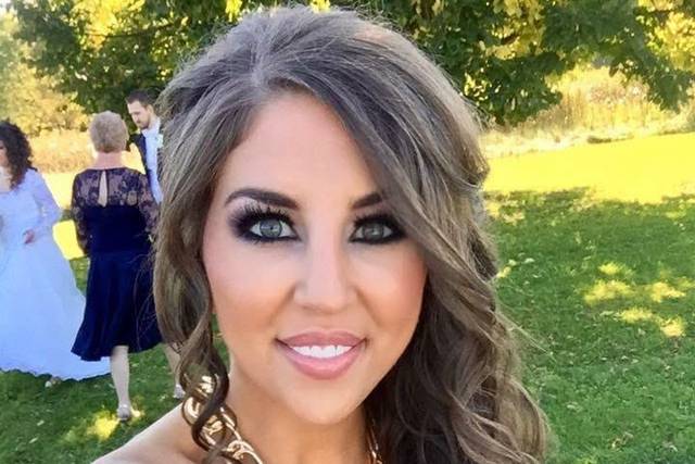 Dark eye makeup