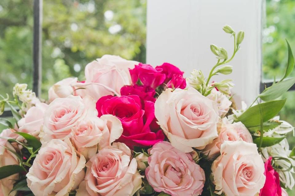 Pink flower arrangement