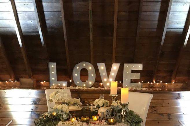 Sweetheart table