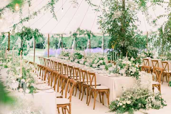 Long table tent