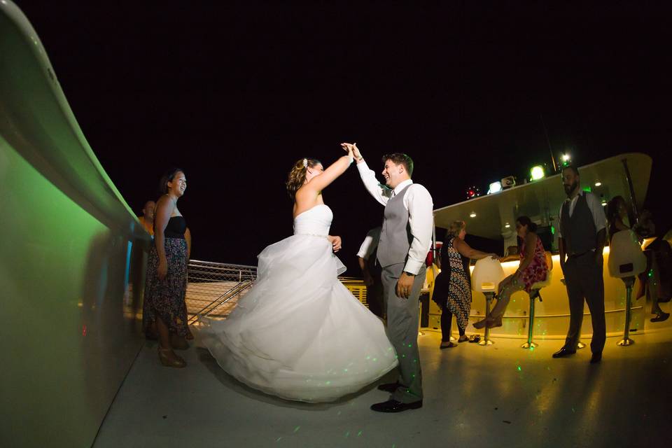First dance on the boat