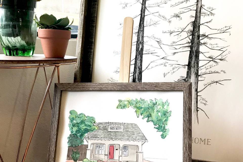 Cozy house painting