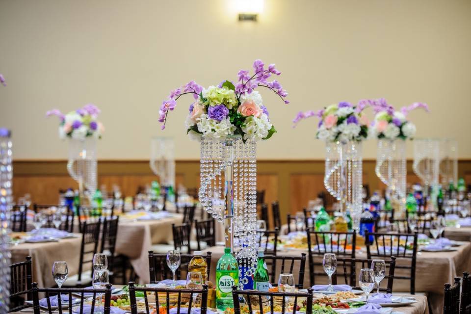 Crystal centerpieces