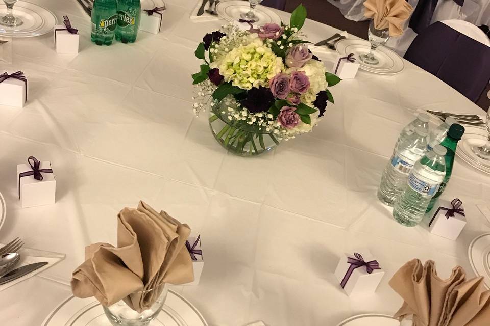 Vase centerpiece