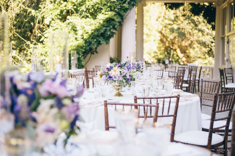 Villa Montalvo Outdoor Wedding Reception