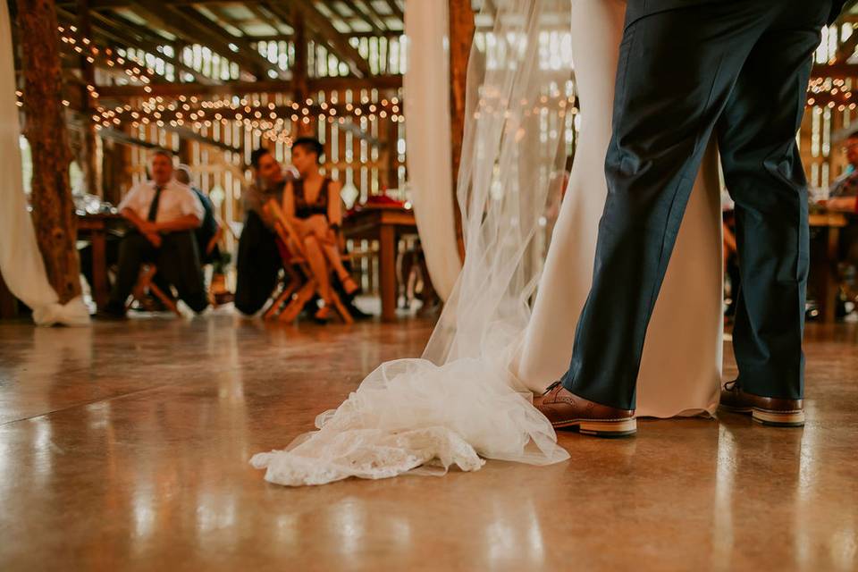 First dance | barn interior