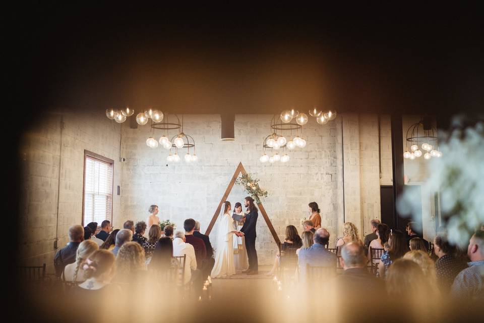 Lovely intimate ceremony