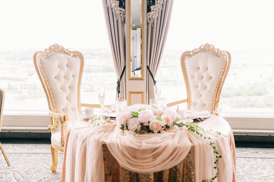 Romantic table setup