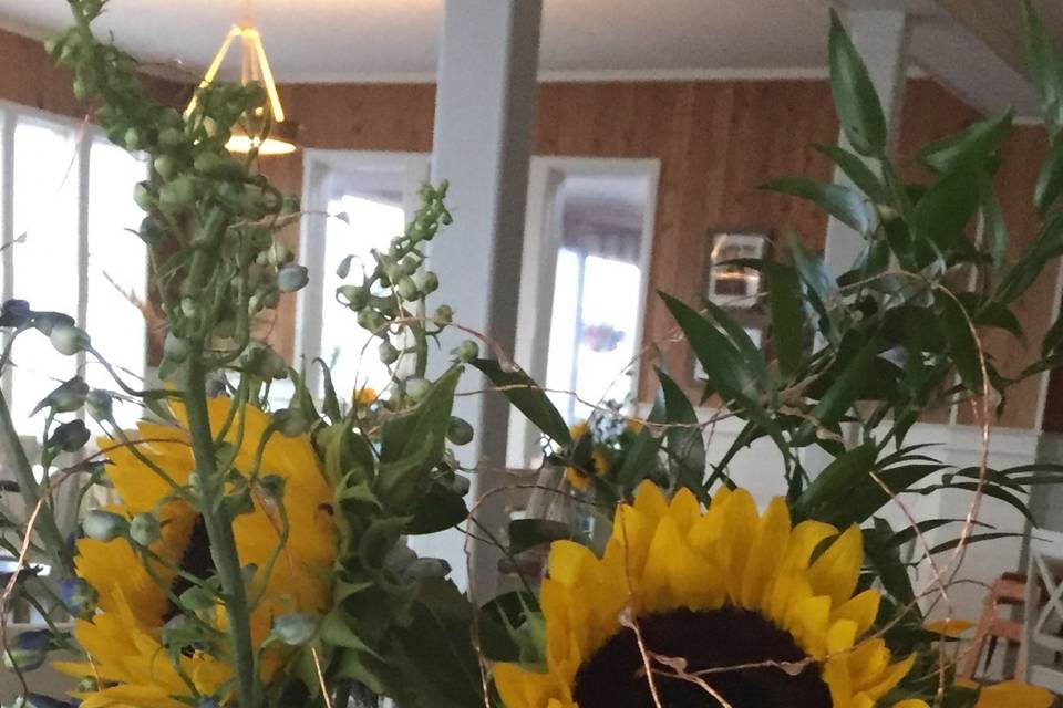 Sunflower centerpiece