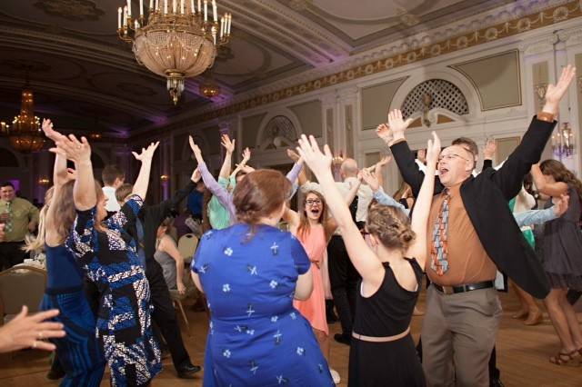 Guests dancing