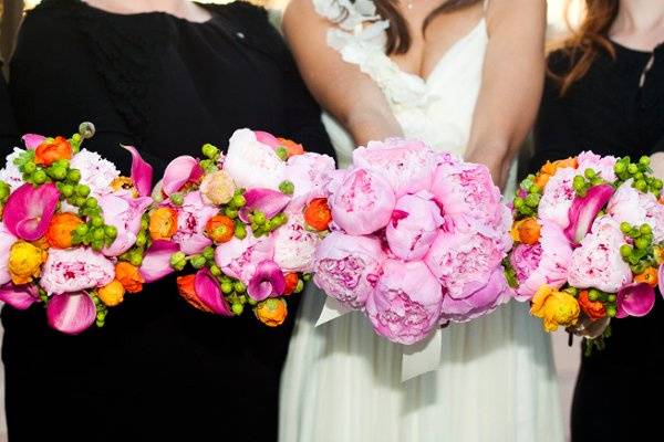 Bridal Party Peonies with Ranunculus