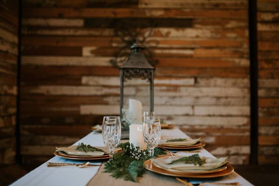 Inside table setting