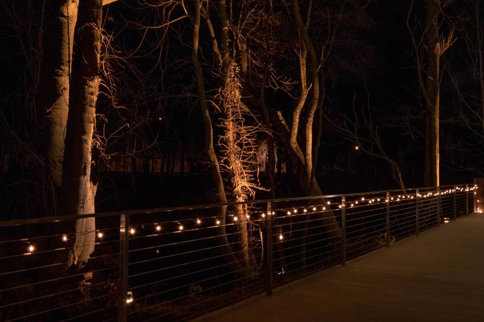 Outdoor Lighting at The Roundhouse in Beacon, NY. Photo by Clairmont Miller.