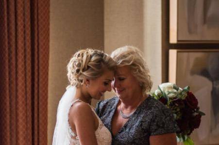 Bride and mom