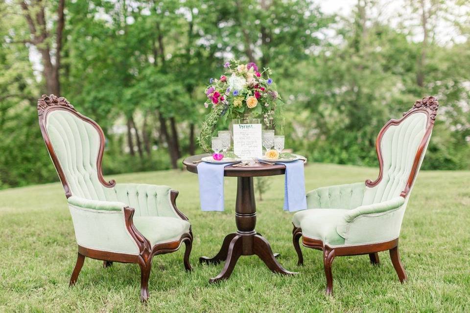 Table setting for the couple