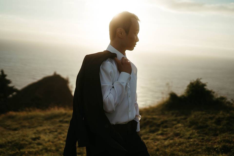 Groom portrait