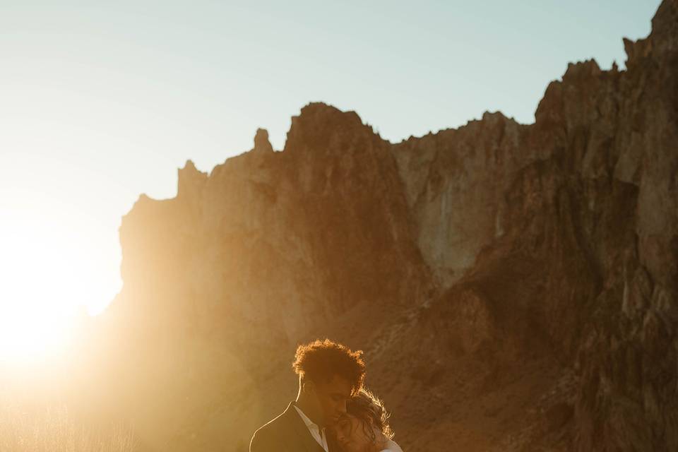 High desert wedding