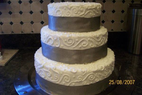 25th anniversary cake